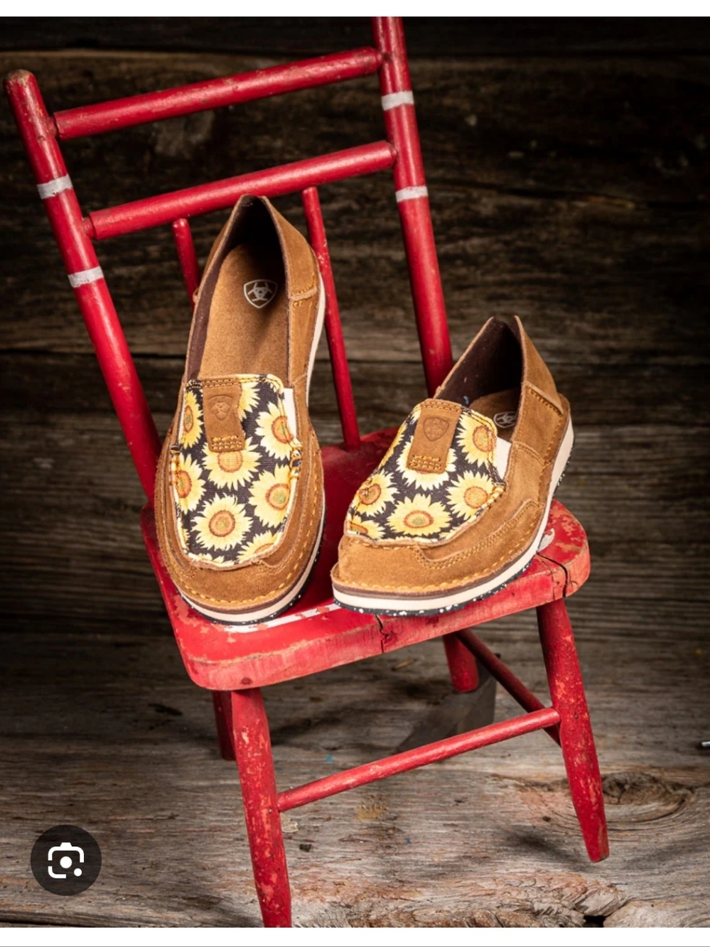 Ariat Womwn's Cruiser Sunflower Print Slip-On